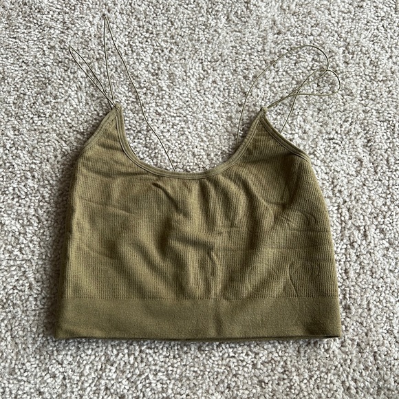 Urban Outfitters Tops Tight Army Green Camisole Poshmark